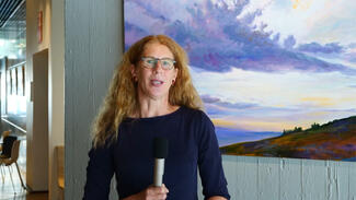 Video zur Ausstellung "Genius Loci" mit Landschafts-, Himmels- und Meeresmalerei von Julia Hegewald